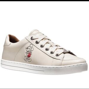 Disney x Coach Mickey Porter Women’s Cream Sneakers size 7 B